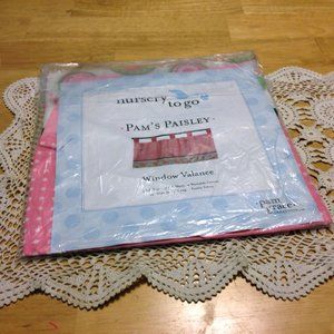 Pam's Paisley Window Valance, nursery to go
